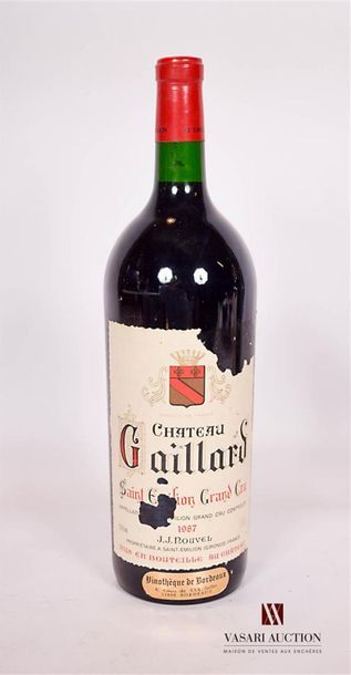 null 1 MagnumChâteau GAILLARDSt Emilion GC1987And
 torn if not good. N: low neck...