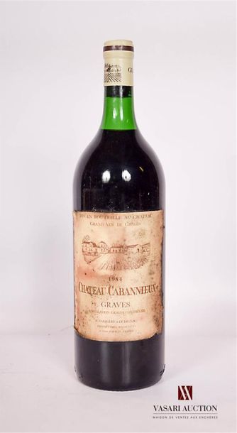 null 1 MagnumChâteau CABANNIEUXGraves1984And
 very stained and worn edges. N: low...
