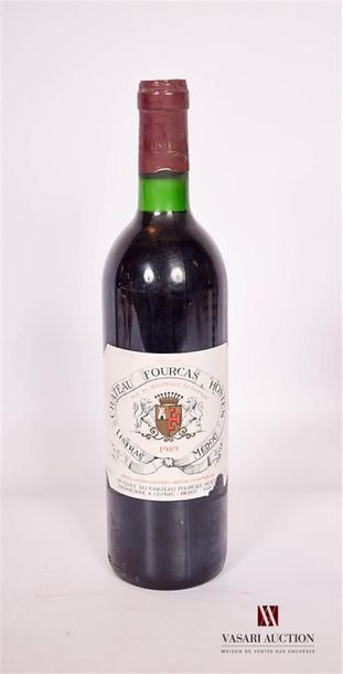 null 1 bottle Château FOURCAS HOSTENListrac Médoc1989And
 a little stained (1 tear...