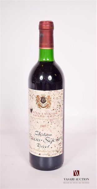 null 1 bouteille Château BEAU-SÉJOUR BÉCOT	St Emilion 1er GCC	1987
	Et. fanée et...