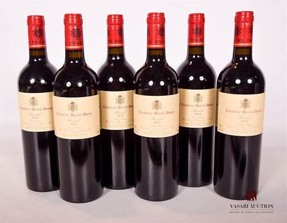 null 6 Bouteilles	Château BELLE-BRISE	Pomerol	2013
	Présentation et niveau, impe...