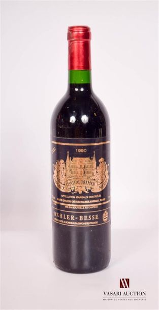 null 1 bouteille	Château PALMER	Margaux GCC	1990
	Et. bonne hormis accrocs aux angles....