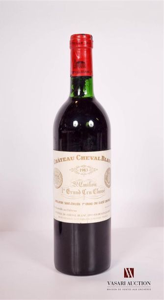 null 1 bouteille	Château CHEVAL BLANC	St Emilion 1er GCC	1983
	Et. un peu tachée....