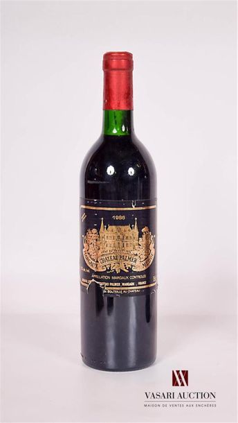 null 1 bouteille	Château PALMER	Margaux GCC	1986
	Et. froissée et déchirée mais parfaitement...