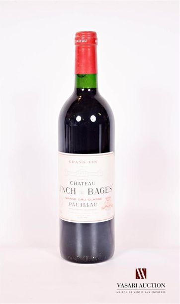 null 1 bouteille	Château LYNCH BAGES	Pauillac GCC	1988
	Et. un peu tachée (1 griffure,...