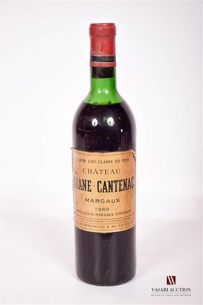 null 1 bouteille	Château BRANE CANTENAC	Margaux GCC	1969
	Et. un peu tachée et usée....
