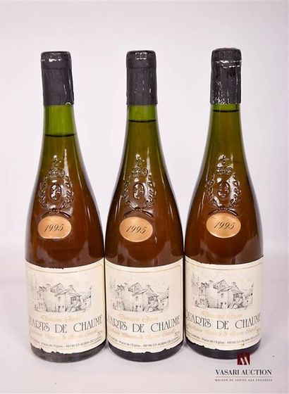 null 3 bouteilles	QUARTS DE CHAUME mise Domaine Chiron		1995
	Et. fanées, tachées...
