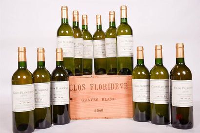 null 12 bouteilles	CLOS FLORIDÈNE	Graves blanc	2000
	Et. impeccables. N : bas goulot....