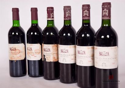 null 6 bouteilles	Château LA TOUR CARNET	Haut Médoc GCC	
	2 blles de 1986, 1 blle...