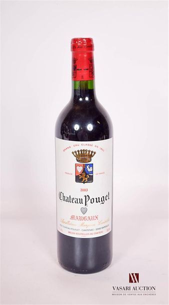 null 1 bouteille Château POUGET	Margaux GCC	2003
	Présentation et niveau, impecc...