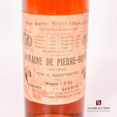 null 1 bouteille	DOMAINE DE PIERRE BRUNE		1896
	Sans indication de contenance et...