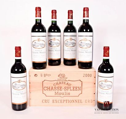 6 bouteilles	Château CHASSE SPLEEN	Moulis	2000...
