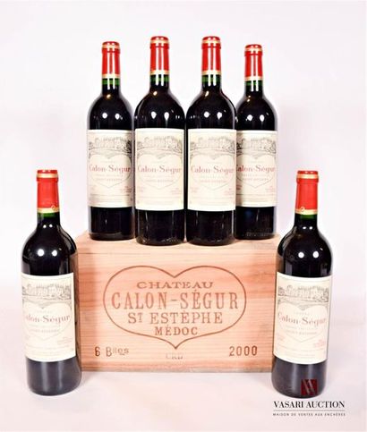 null 6 bouteilles	Château CALON SÉGUR	St Estèphe GCC	2000
	Présentation et niveau,...