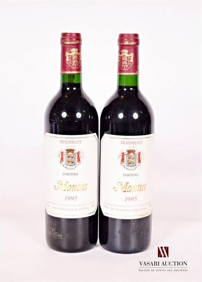 null 2 bouteilles	MADIRAN Château Montus		1995
	Et.: 1 très légèrement tachée de...