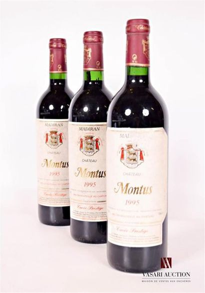 null 3 bouteilles	MADIRAN Château Montus "Cuvée Prestige"		1995
	Et.: 2 fanées et...