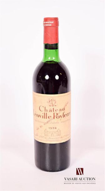 null 1 bouteille	Château LÉOVILLE POYFERRÉ	St Julien GCC	1974
	Et. un peu fanée et...