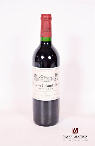 null 1 bouteille	Château LALANDE BORIE	St Julien 	1994
	Et. légèrement tachée. N...