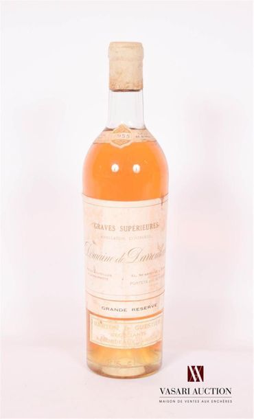 null 1 bouteille	DOMAINE DE DARROUBAN	Graves Supérieures	1955
	"Grande Réserve"....
