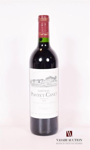 null 1 bouteille	Château PONTET CANET	Pauillac GCC	2000
	Présentation et niveau,...