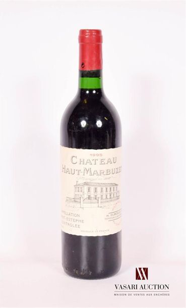 null 1 bouteille	Château HAUT MARBUZET	St Estèphe	1995
	Et. légèrement tachée. N...