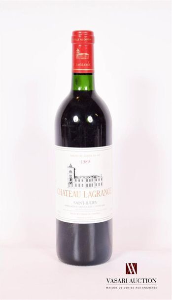null 1 bouteille	Château LAGRANGE	St Julien GCC	1989
	Et. impeccable. N : bas go...