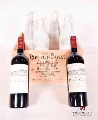null 6 bouteilles	Château PONTET CANET	Pauillac GCC	2012
	Présentation et niveau,...