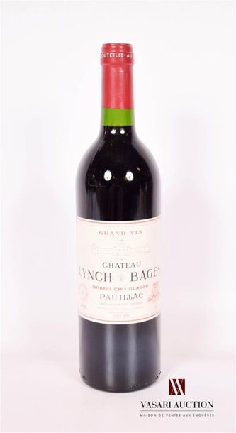 null 1 bouteille	Château LYNCH BAGES	Pauillac GCC	1995
	Et. très légèrement tachée....