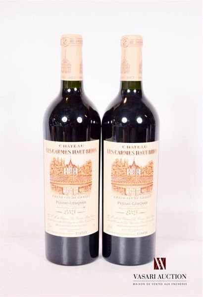null 2 bouteilles	Château LES CARMES HAUT BRION	Graves	2003
	Et. excellentes hormis...