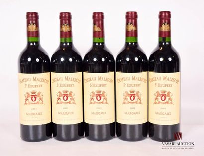null 5 bouteilles	Château MALESCOT ST EXUPÉRY	Margaux GCC	2003
	Et. très légèrement...