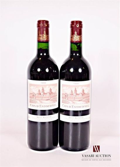 null 2 bouteilles	Château COS D'ESTOURNEL	St Estèphe GCC	1999
	Et.: 1 excellente,...