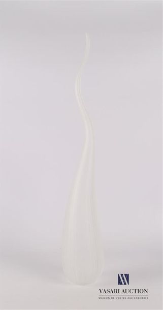 null SALVIATI
Vase soliflore modèle Aria en verre sablé de couleur blanche de forme...