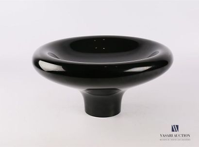null SALVIATI (VENISE)
Coupe pouvant former vase de couleur noire, modèle Fiesolani...