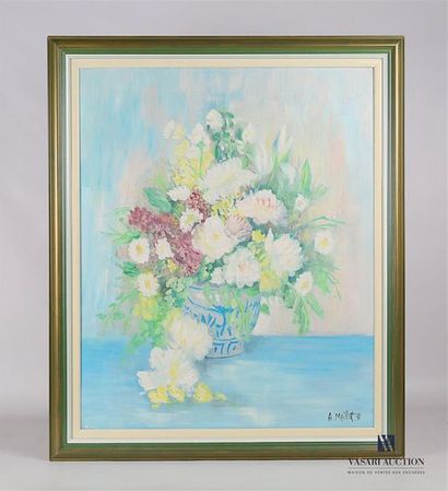 null MAILLOT André (XXth century) Bouquet
of flowers in pot
Oil on canvas
Signed...