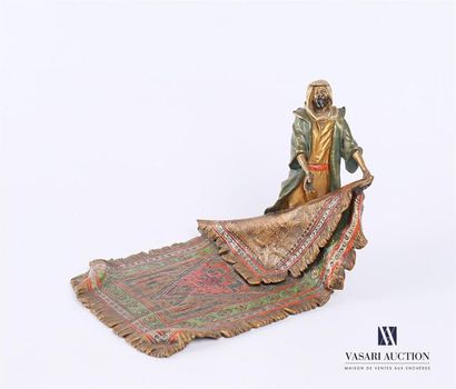 null BERGMANN Franz Xavier (1861-1932)
Empty polychrome bronze pocket with a carpet...
