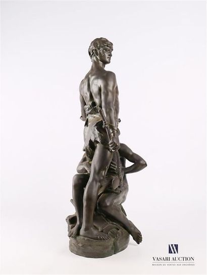 null MARIOTON Eugène (1857-1933)
Bronze
Brothers in Arms with a brown-green patina
Signed...