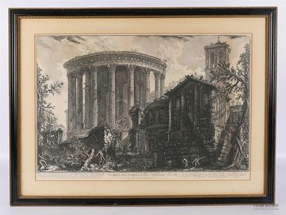null PIRANESI Giovani Battista (1720-1778) d'après
Veduta del tempio della Sibilla...