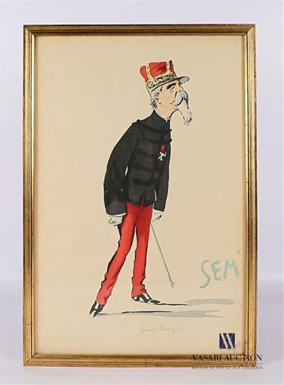 SEM' (1863-1934) after
General Canonge
Lithograph...