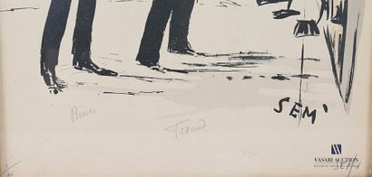 null SEM' (1863-1934) d'après
Ferand - Bino - Teraind
Lithographie sur papier
Signée...