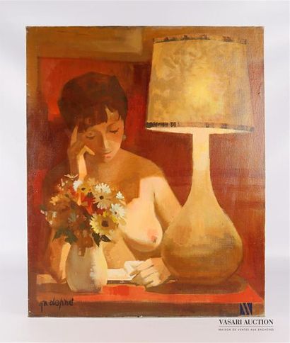 null DEPRE Marcel (1919-1990) 
Nude with a lamp
Oil on canvas
Signed bottom left
81...