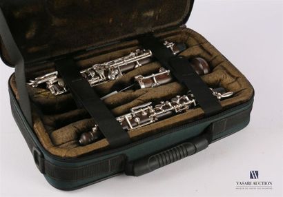 null FOSSATI - TIERY Paris 
Complete "conservatory" oboe in ebony, silver nickel...