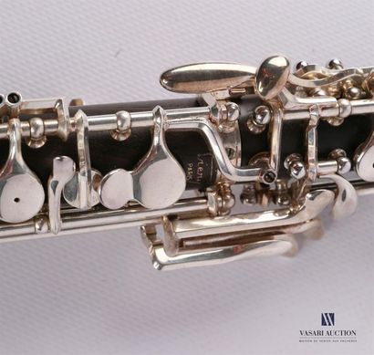 null FOSSATI - TIERY Paris 
Complete "conservatory" oboe in ebony, silver nickel...