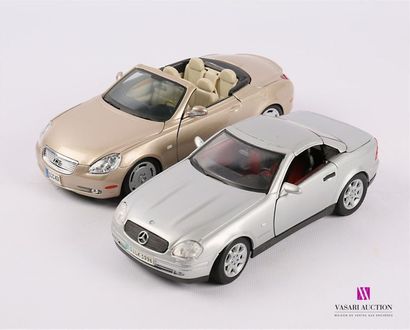null MAISTO (Thailande)
Deux voitures 1/18 Lexus SC430 et Mercedes Benz SLK 230
(état...
