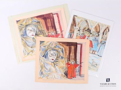 null PEYRANNE Rémy (20th century) Venice

Carnival A lithograph and reprography enhanced
Signed...