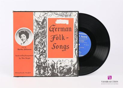 null SCHLAMME Martha - German Folk-songs
1 Disque 33T sous pochette cartonnée
Label...