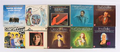null Lot de dix vinyles : 
- Bande originale Partir revenir Claude Lelouch - 2 disques...