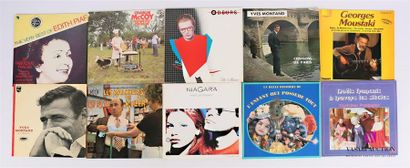 null Lot de dix vinyles :
- The very best of Edith Piaf - 1 disque 33T - disque en...