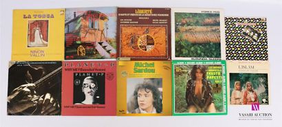 null Lot de dix vinyles :
- Puccini La Tosca - 1 disque 33T - disque en bon état...