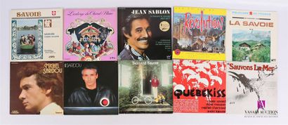 null Lot de dix vinyles :
- Savoie Thonon les bains - 1 disque 33T - disque en bon...