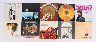 null Lot de dix vinyles :
- Fleetwood Mac - 1 disque 33T - état neuf sous blister
-...