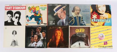 null Lot de dix vinyles :
- Paparazzi Tant d'amour - 1 disque 45T - disque en bon...